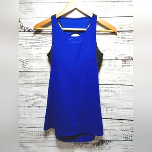 Athleta Skulptek Support Tank‎ in Blue size Small with Bra Performance 158109